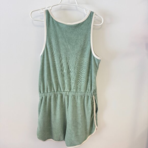 Faherty Cabana Terry Romper Size Medium Charcoal Green NWT - Picture 3 of 7